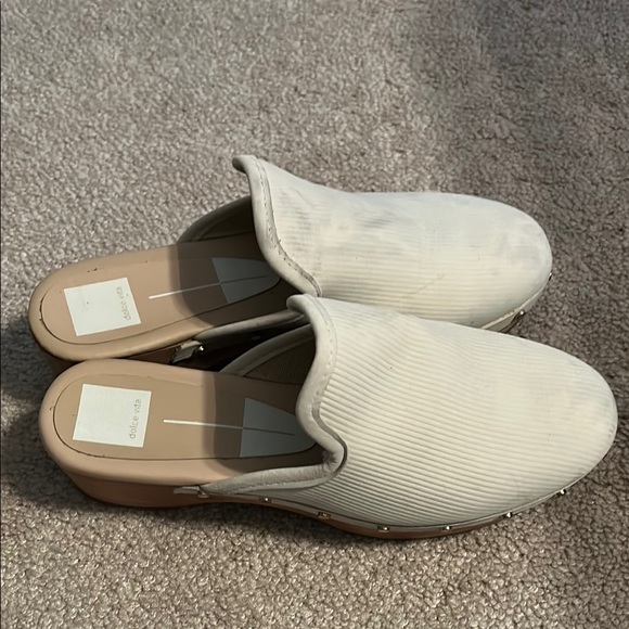 Cream Slip-On Clogs - Picture 2 of 5